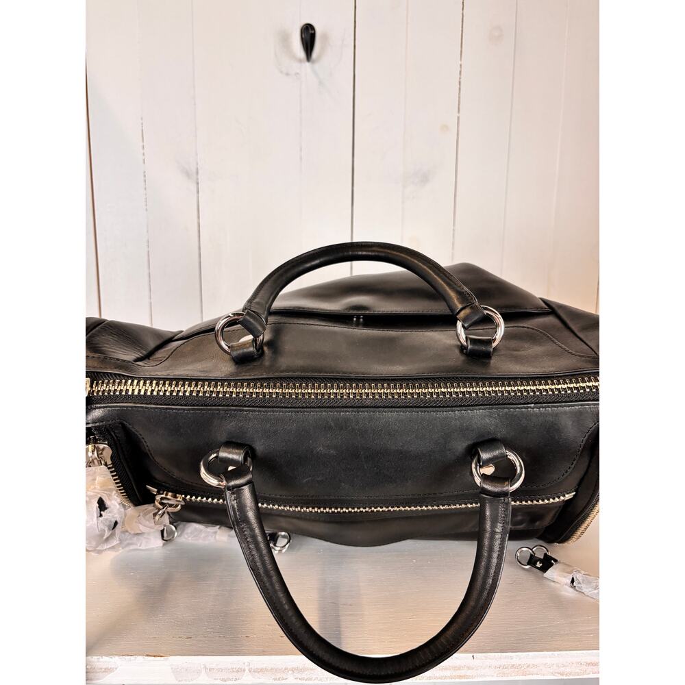 Rebecca Minkoff x Morgan Stanley Black Leather Shoulder Bag NWOT - Picture 5 of 10